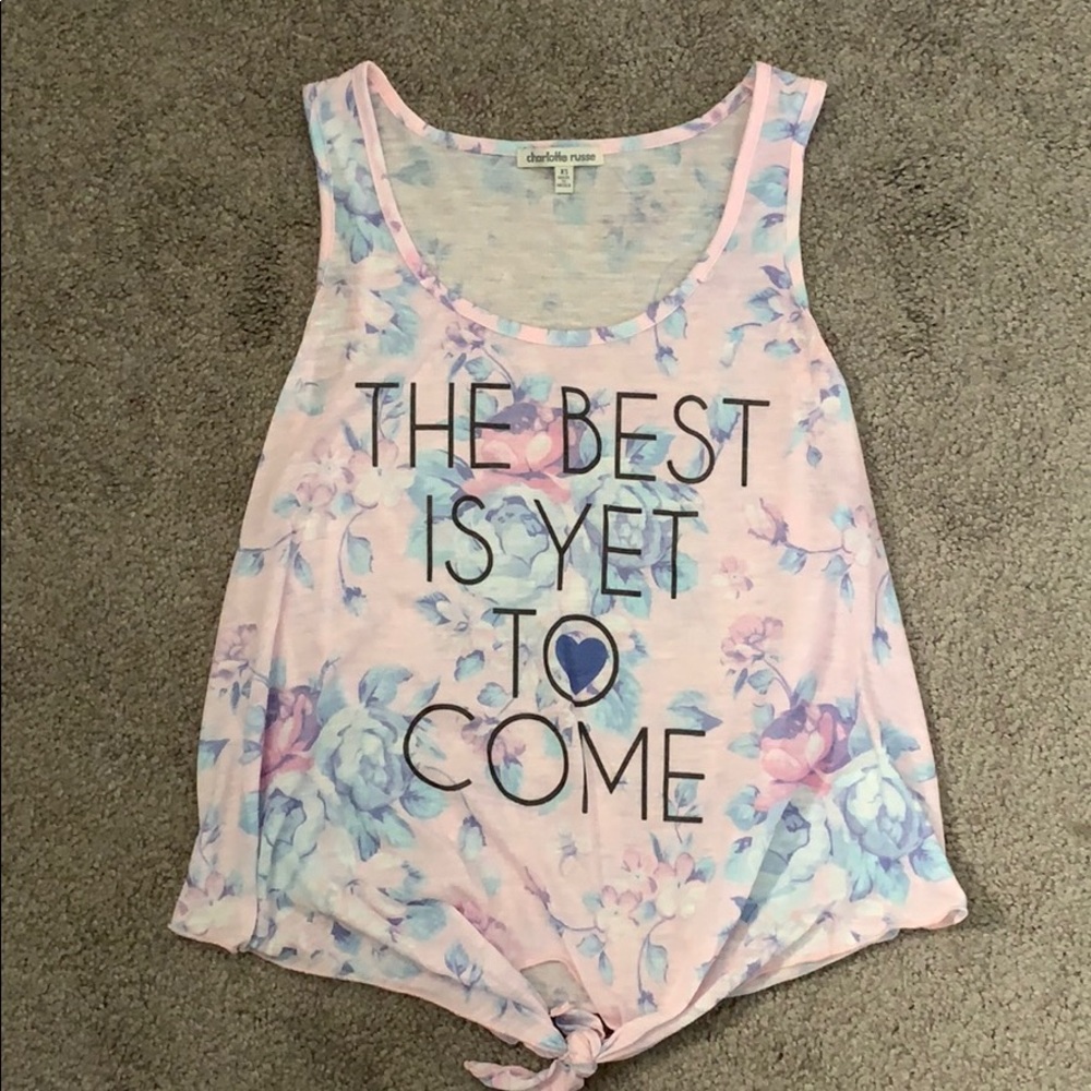Floral Tied Tank